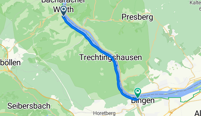 Strandbadweg 5, Bacharach to Museumstraße, Bingen am Rhein