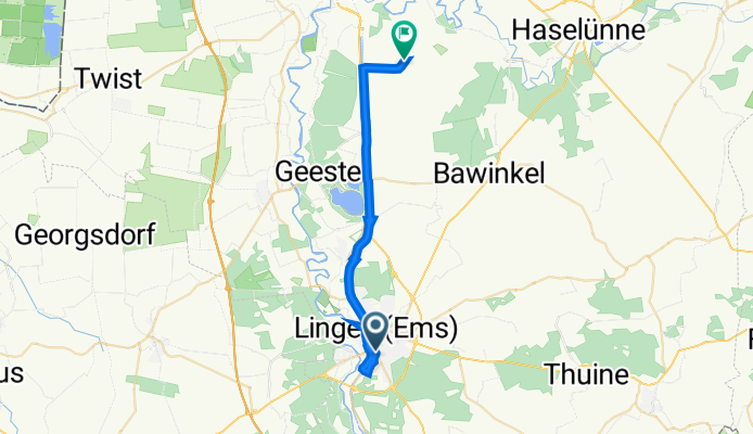 Am Galgenesch 10, Lingen (Ems) nach Osterbrocker Straße 6, Meppen