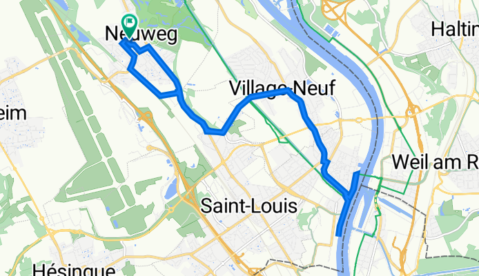 Rue du Marechal Maurice de Saxe 23, Saint-Louis nach Rue du Maréchal de Saxe 25, Saint-Louis