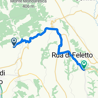 Da Via Francesco Fabbri 127, Pieve di Soligo a Via della Guizza 12, San Pietro di Feletto