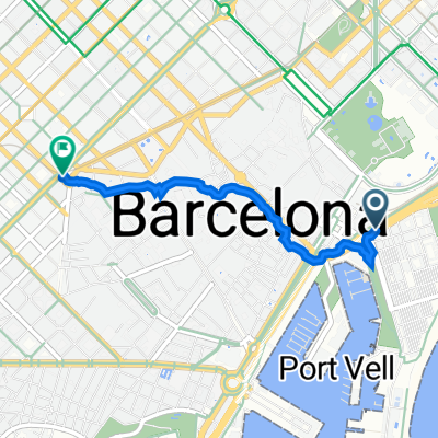 Ronda Litoral, Barcelona a Gran Via de les Corts Catalanes, Barcelona