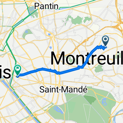 10 Rue Jules Verne, Montreuil à 3 Rue de Charonne, Paris