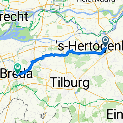's-Hertogenbosch via Kaatsheuvel to Breda