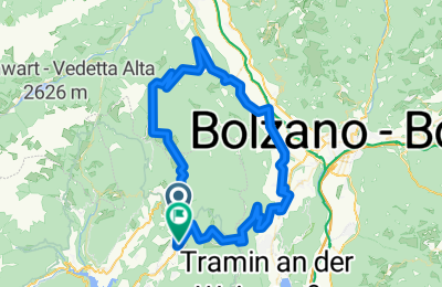 Route in der Bikemap App öffnen