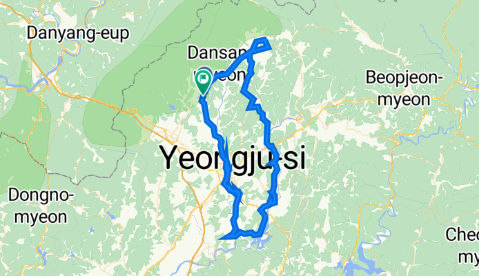 순흥면 160-1, 영주시 to 순흥면 548, 영주시