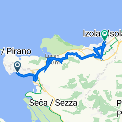 Obala 6, Portorož до Viale I Maggio 9, Izola