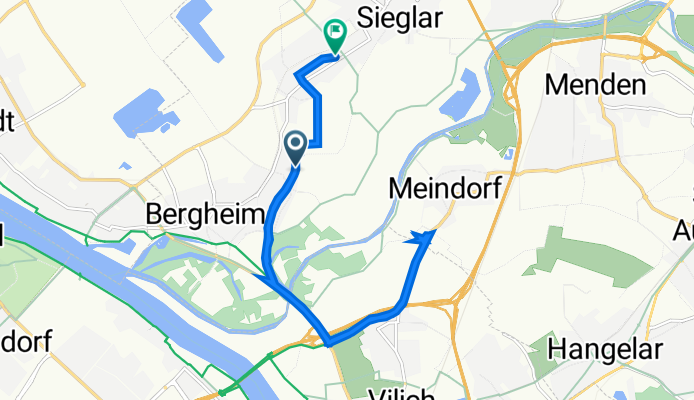 Lambertusstraße 67, Troisdorf nach Im Jägersgarten 60, Troisdorf