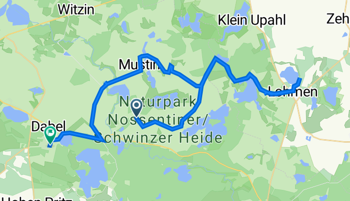 Borkow, Borkow nach Am Mattenstieg 4, Dabel