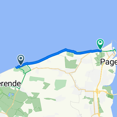 Straße ohne Straßennamen, Nienhagen nach Strandweg 12, Rostock