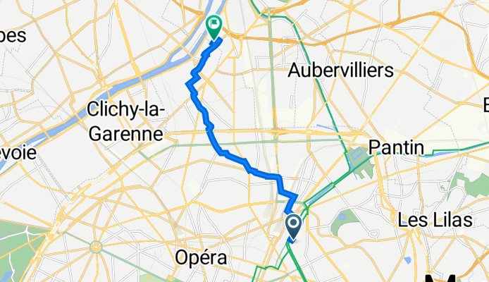10 Rue de l'Hôpital Saint-Louis, Paris à 20 Rue Ampère, Saint-Denis