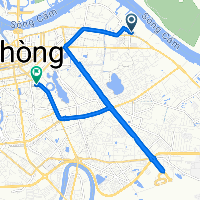289 Ngô Quyền, Hải Phòng to 8A Lạch Tray, Hải Phòng
