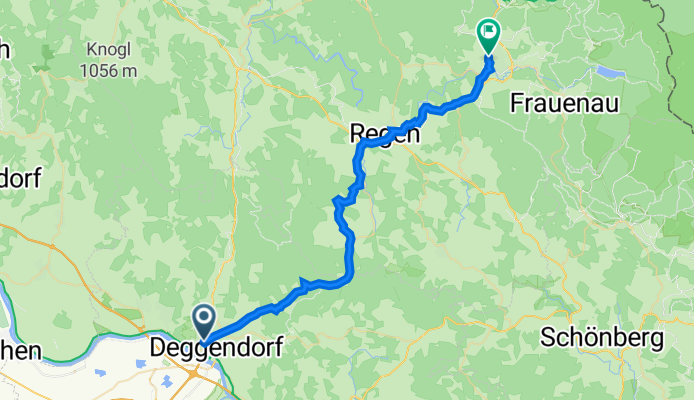Deggendorf -Zwiesel -Straßenroute