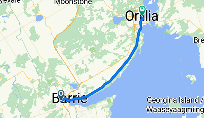 Barrie to Orillia