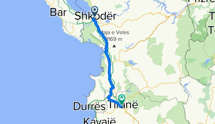 AT 17 Shkoder - Tirana