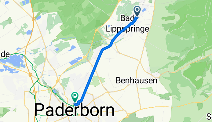 An der Böhke 34, Bad Lippspringe nach Schützenweg 1B, Paderborn