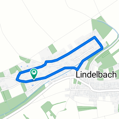 lindelbach im dorf joggen