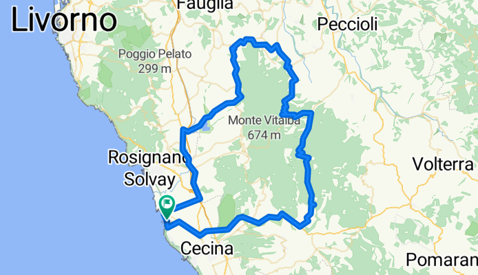 Vada-S.Luce-Casciana-S.Bianchi-Garetto-Casaglia-Vada 95km