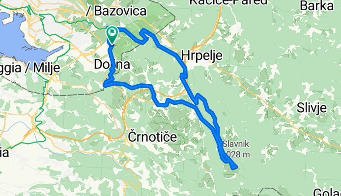 MTB-Trail: TRIESTE Rosandra-Slavnik-Socerb