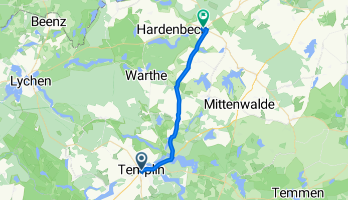 Templin Boitzenburg Variante 2