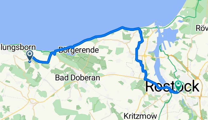 Kuhlungsborn to Rostock