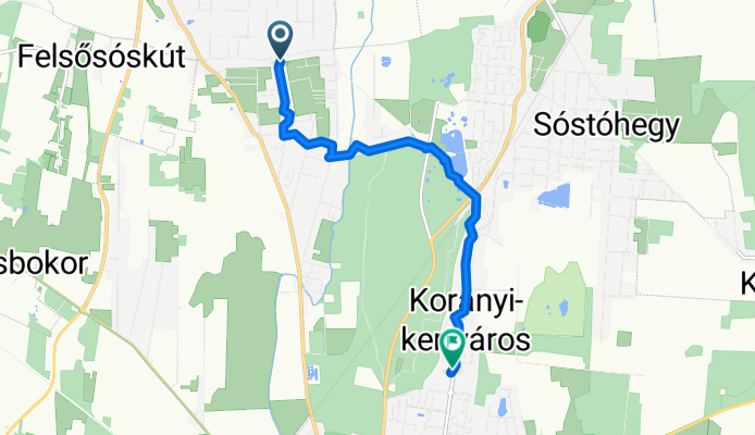 Kincs utca 34, Nyíregyháza - Korányi Frigyes utca 160, Nyíregyháza