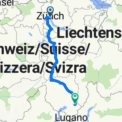 Zürich - Rom, 1. Etappe