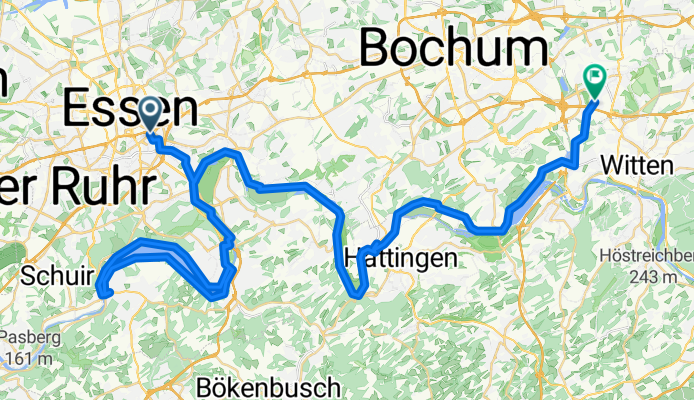 Essen Baldeneysee - Bochum Langendreer
