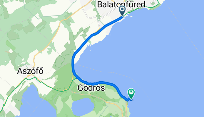 Zákonyi Ferenc utca 8, Balatonfüred to Tihany