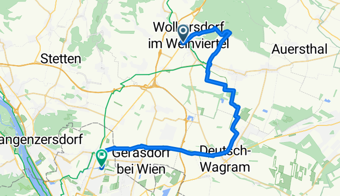 Wolkersdorf - Energieweg Gravel - Deutsch Wagram WindGraveln - Marchfeldkanal