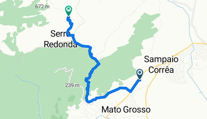 Subindo a Estrada do Roncador