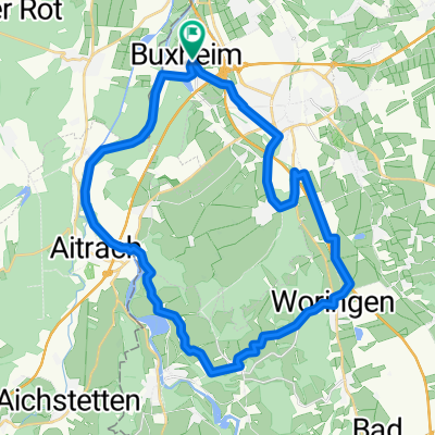 Buxheim - Illerweg - Kronburg - Woringen - Memmingen - Buxheim