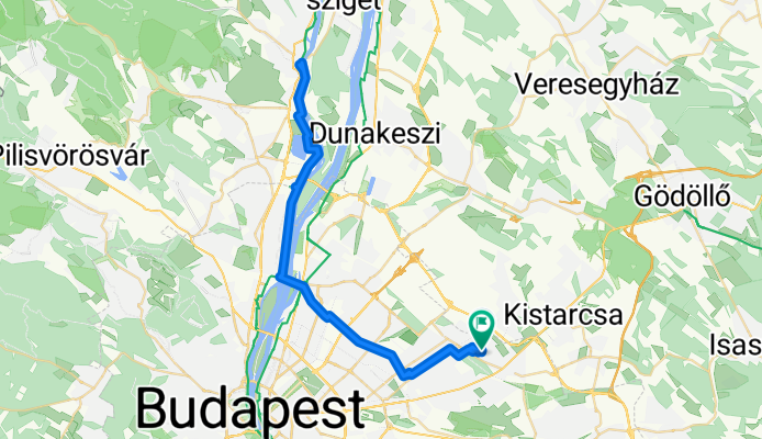 Felsőmalom utca 25., Budapest to Felsőmalom utca 19., Budapest