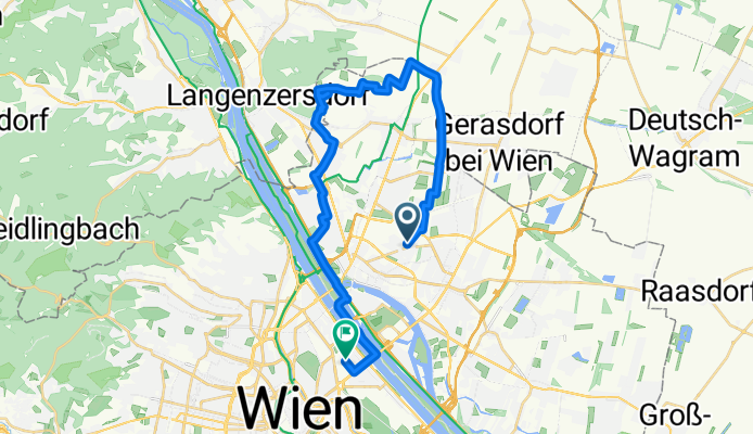 Bisamberg Gravel über Magdalenenhof und Donauinsel