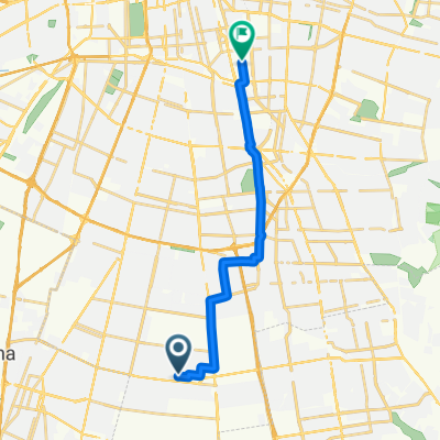 Ruta desde Las Pataguas 13189, La Pintana