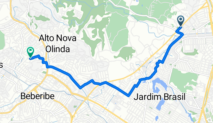 De Avenida Senador Nilo de Souza Coelho 214 a Rua da Vitória 244