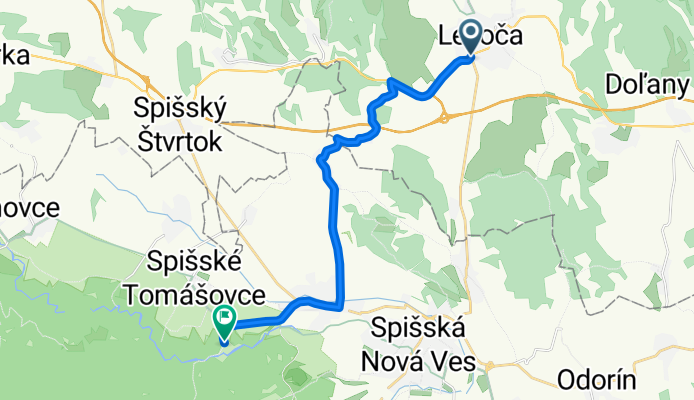 Levoča - Kurimany - Iliašovce - Smižany - Čingov