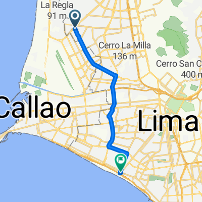 De 2V5V+8CF, San Martín de Porres a Avenida del Ejército, Magdalena del Mar