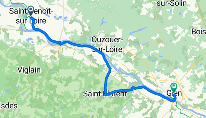 Saint Benoit sur Loire nach Gien