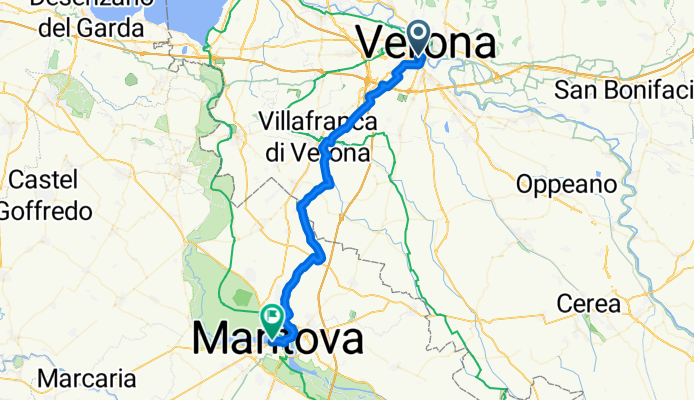 Intercity in bici Verona - Mantova