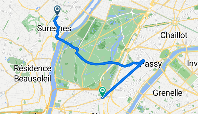 De 50 Rue Gambetta, Suresnes à 8 Avenue de la Porte Molitor, Paris