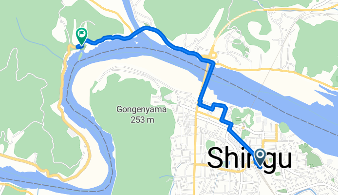 熊野大橋・御船島ルート 中級（新宮駅～御船島）