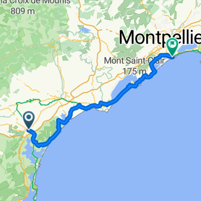 Day 14 - Narbonne to Palavas-les-Flots - 81 miles