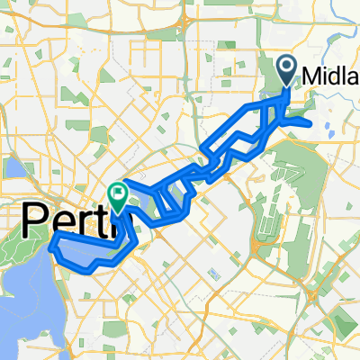 Guildford to Guildford swan river loop