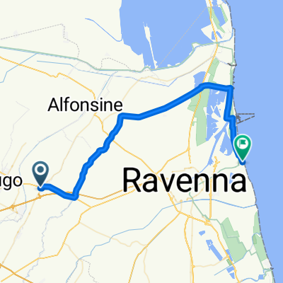 Ciclovia del fiume Lamone. Bagnacavallo-Punta Marina