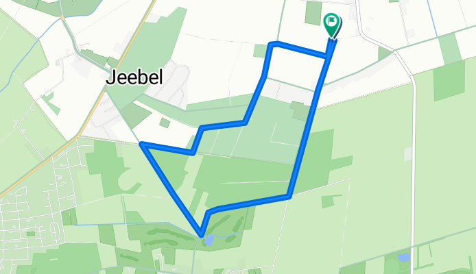 Mittellange Reitroute