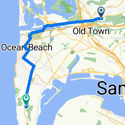 5603 Friars Rd, San Diego to 53570 Hull St, San Diego