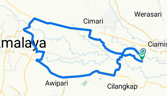 Jalan Nagrog 113, Kecamatan Ciamis to Jalan Karang Gedang no.96, Kecamatan Ciamis