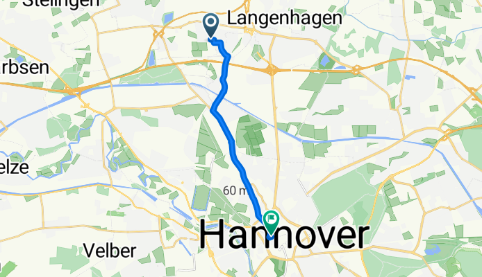 Steffens Hof 11, Langenhagen nach Am Steintor, Hannover