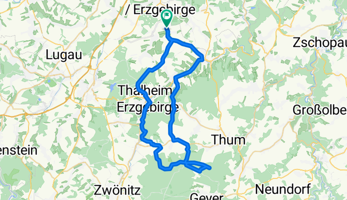 von Adorf nach Geyer und zurück