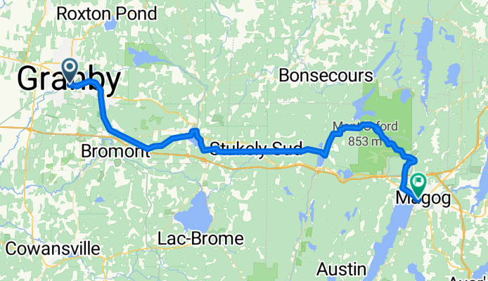 Granby to Magog